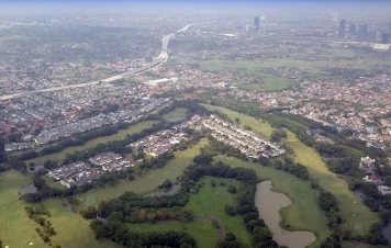 Penampakan Kota Modern Tangerang dari ketinggian