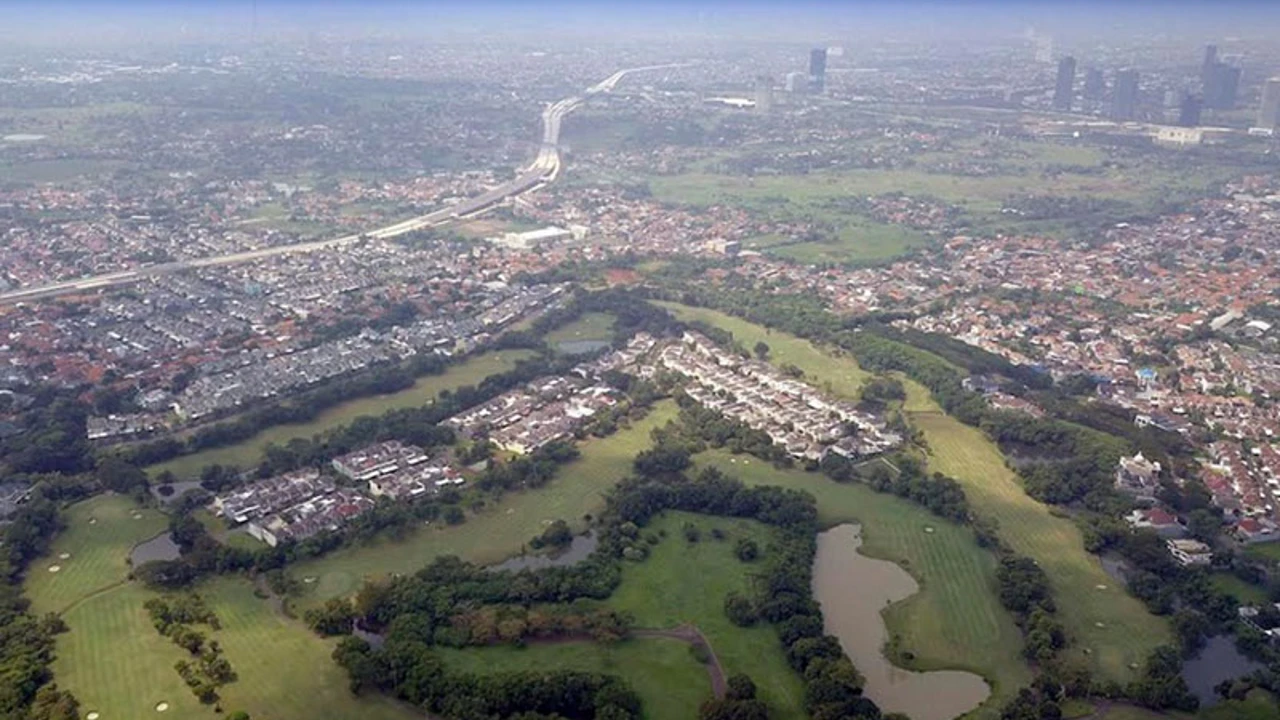 Penampakan Kota Modern Tangerang dari ketinggian